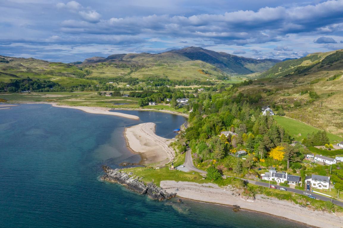 Glenelg from the air. (Credit: VisitScotland/ Airborne Lens)