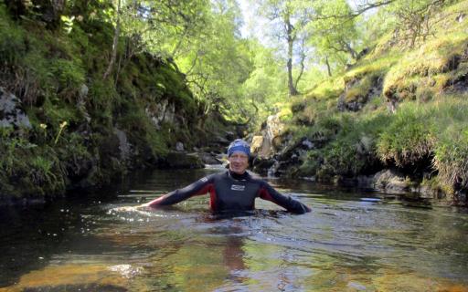 Gorge swimming near Inverness