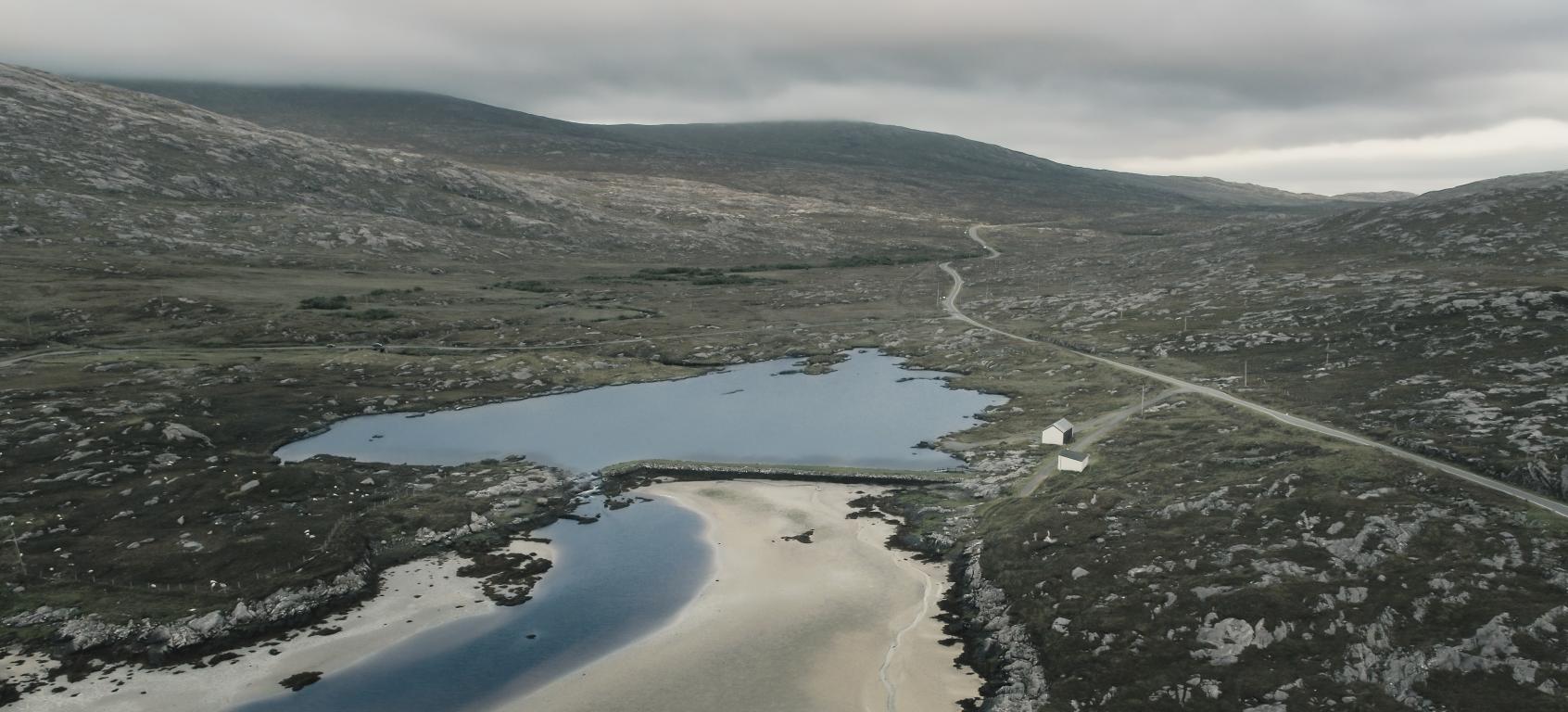 Shaped by glacial shifts, Harris' landscape is extraordinary. (Credit: Airborne Lens)