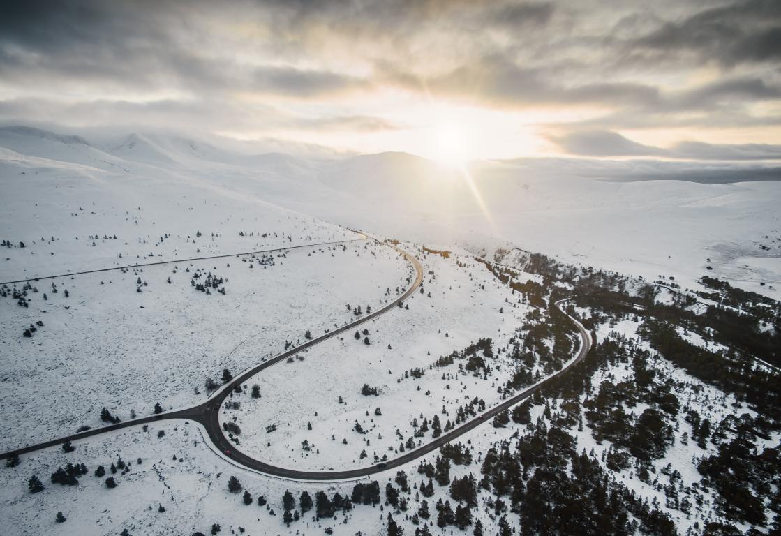 Winter in the Cairngorms (Credit: Airborne Lens)