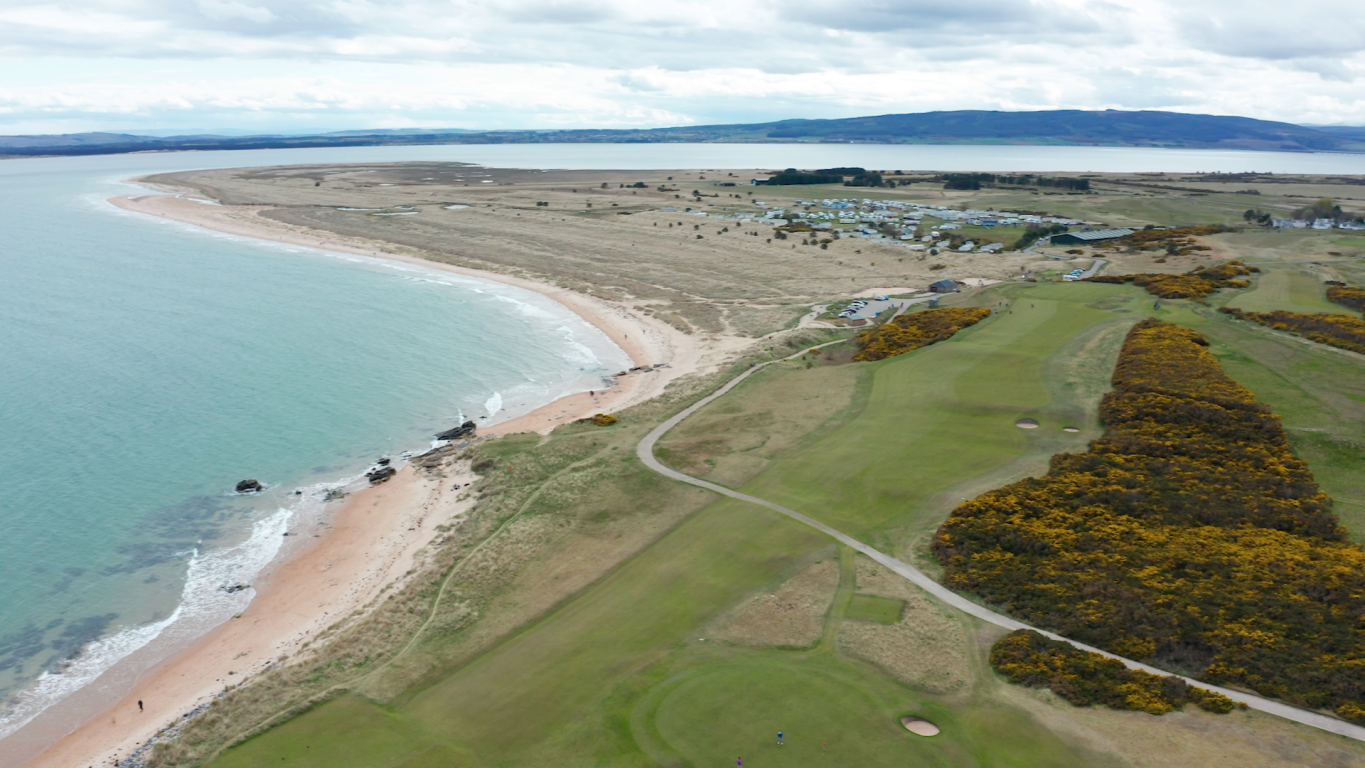 Dornoch from the air. (Credit: Venture North)